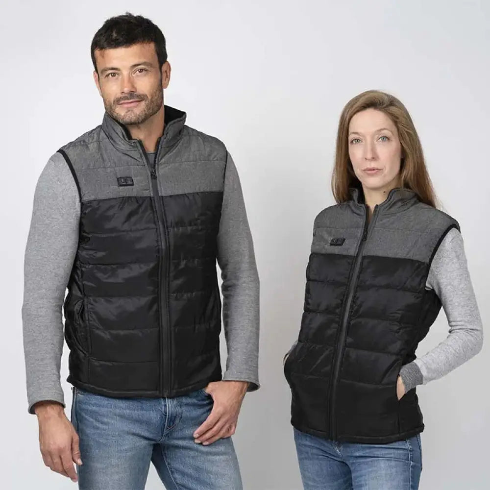 Black and Gray Heated Vest - s