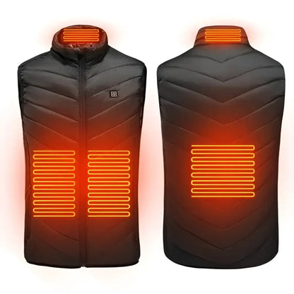 Black Heated Puffer Vest