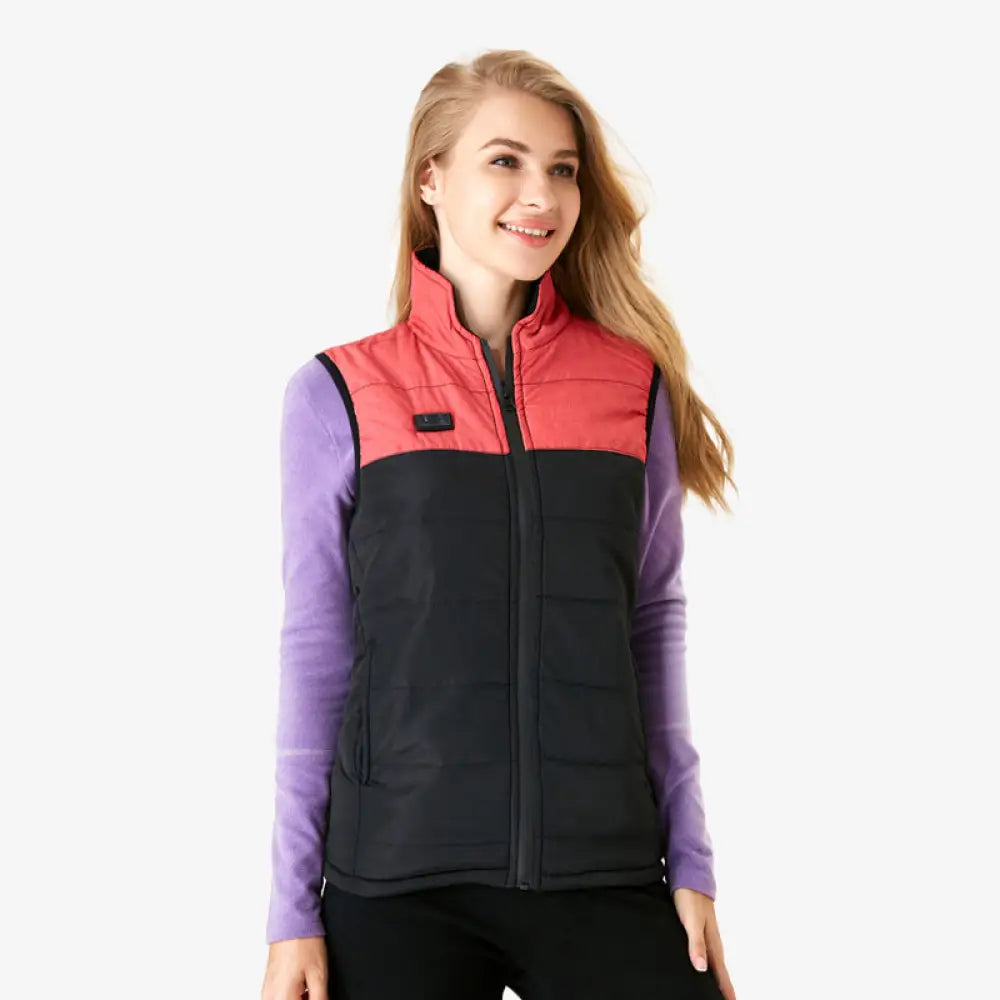 Black and Red Heated Vest