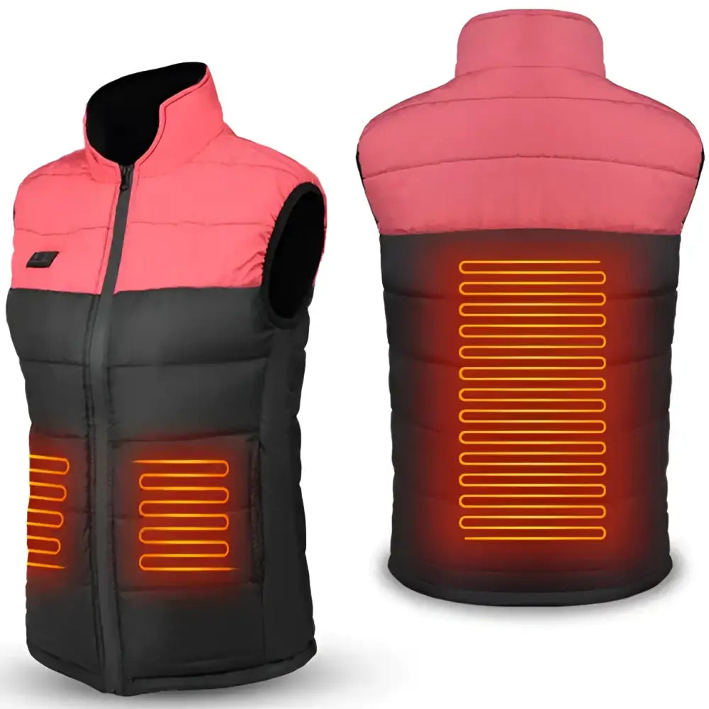 Black and Red Heated Vest