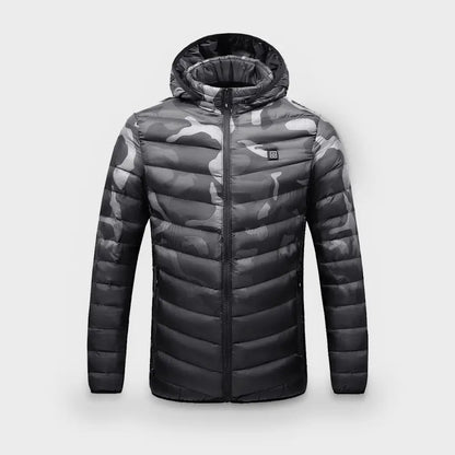Camouflage Heated Jacket - Black / Xs