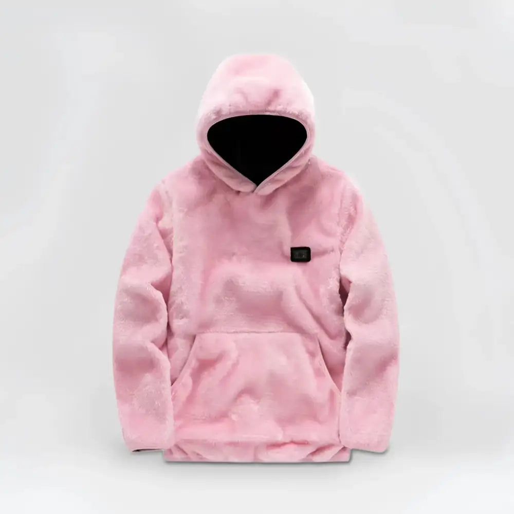 Fur Heated Hoodie - Pink / Xxs