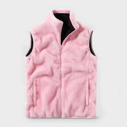 Fur Heated Vest - Pink / 2xs