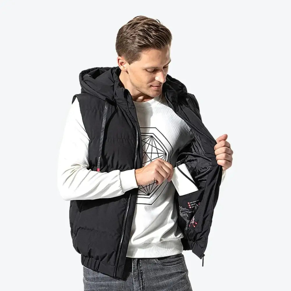 Heated Vest with Hood