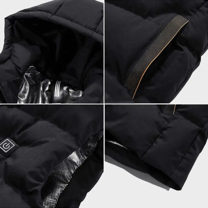 Heated Vest with Hood