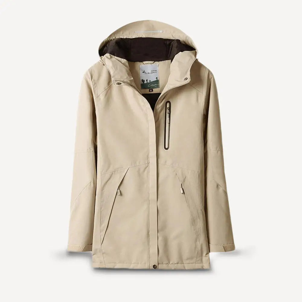 Waterproof Heated Jacket - Beige / s