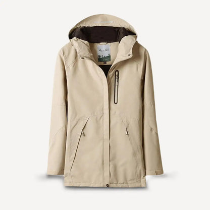Waterproof Heated Jacket - Beige / s